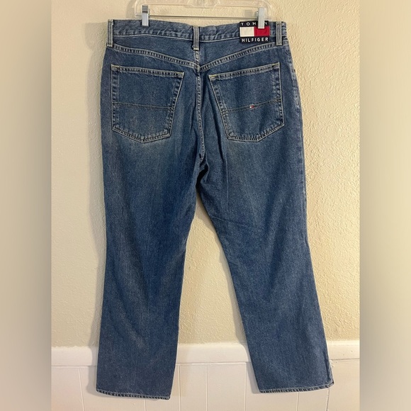 Vintage 90’s Tommy Hilfiger Jeans 36x32 Men Baggy Loose Denim Freedom Y2K - Picture 4 of 9